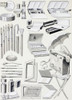 Watercolour Tools And Supplies. From Enciclopedia Ilustrada Segu PosterPrint - Item # VARDPI2222040