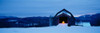 Barn in a snow covered field, Vermont, USA Poster Print - Item # VARPPI56318