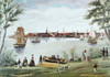 New York Shortly After Independence  Scene of the East River  18th C.  George Torina Poster Print - Item # VARSAL900109688