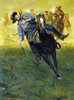 Cowboy on horseback with enemy chasing Poster Print - Item # VARSAL902137055