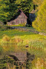 An Old Barn Reflected In The Pond Water; Ville De Lac Brome, Quebec, Canada PosterPrint - Item # VARDPI1964183