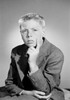 Portrait of thoughtful boy wearing suit and looking away  studio shot Poster Print - Item # VARSAL255419911