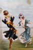 Women Playing Basketball Nostalgia Cards Poster Print - Item # VARSAL9801109