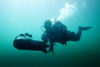 Special operations forces combat diver navigates the waters using a diver propulsion vehicle Poster Print - Item # VARPSTTWE300078M