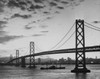 USA  California  San francisco-Oakland Bay Bridge at dusk Poster Print - Item # VARSAL255422272