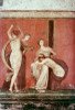 Villa Of The Mysteries: Flagellated Woman And Bacchante  C. 50 BC  Roman Art(- )  Fresco Villa of the Mysteries  Pompeii  Italy Poster Print - Item # VARSAL3800903711