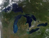 Satellite view of The Great Lakes Poster Print - Item # VARPSTSTK200397S