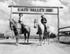 USA  Colorado  Evergreen  Dude Ranch  Lazy Valley Inn  Girls riding horse Poster Print - Item # VARSAL255423253