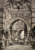 Entrance To The Khan El-Khalili Souk Or Market In Cairo, Egypt, In The 19Th Century. From El Mundo Ilustrado, Published Barcelona, 1880. PosterPrint - Item # VARDPI1958194