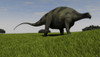 Brachytrachelopan walking across prehistoric grasslands Poster Print - Item # VARPSTKVA600587P