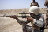 June 23, 2006 - Iraqi Army Sergeant sights in down range during an advanced marksmanship course aboard Camp Fallujah, Iraq. Poster Print - Item # VARPSTSTK102160M