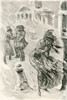 Martha the Wanderer. Illustration by Harry Furniss for the Charles Dickens novel David Copperfield, from The Testimonial Edition, published 1910. PosterPrint - Item # VARDPI2430129