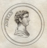 Publius Aelius Traianus Hadrianus Bc76 _ Bc138 Roman Emperor Stoic And Epicurean Philosopher From The Book Crabbs Historical Dictionary Published 1825 PosterPrint - Item # VARDPI1855456