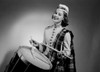 Young woman playing drum Poster Print - Item # VARSAL255420131