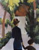 Mother & Child in the Park  August Macke    Kunsthalle  Hamburg  Germany Poster Print - Item # VARSAL900752