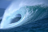 Large Aqua Wave, Curling, Spray And Whitewash, Blue Sky PosterPrint - Item # VARDPI2002112