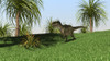 Monolophosaurus walking across an open field Poster Print - Item # VARPSTKVA600292P