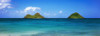 Ocean with mountains in the background, Na Mokulua, Lanikai, Honolulu County, Oahu, Hawaii Islands, Hawaii, USA Poster Print - Item # VARPPI157320