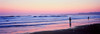 Tourists fly-fishing on beach at sunset, Morro Bay, San Luis Obispo County, California, USA Poster Print - Item # VARPPI165936