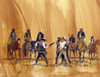 Cowboys on horseback surrounding enemy Poster Print - Item # VARSAL902138033