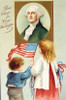 George Washington's Birthday  Nostalgia Cards Poster Print - Item # VARSAL9801149