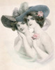 Portrait of two young women  Nostalgia Cards Poster Print - Item # VARSAL9801323