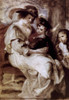 Helene Fourment and Her Children by Peter Paul Rubens  oil on wood  circa 1638  1577-1640  France  Paris  Musee du Louvre Poster Print - Item # VARSAL90064959