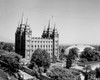 USA  Utah  Salt Lake City  Mormon Temple  high angle view Poster Print - Item # VARSAL255423283