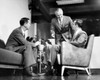 Low angle view of three businessmen talking Poster Print - Item # VARSAL25523961