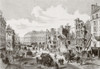 Demolition Of Buildings In The Rue De La Paix For The Opening Of The Rue Reaumur, Paris, France, In 1868. From L'univers Illustre Published In Paris In 1868. PosterPrint - Item # VARDPI1957575