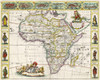 Map Of Africa In The 17Th Century. Nova Africa Descriptio, Published In Amsterdam In 1660S By Dutch Cartographer Frederik De Wit. PosterPrint - Item # VARDPI1877544