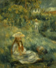Garden at Mezy:  Mademoiselle Manet  Pierre-Auguste Renoir  Oil on Canvas Poster Print - Item # VARSAL9003113