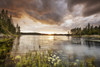 Sunset over a pond; Thunder Bay, Ontario, Canada PosterPrint - Item # VARDPI12301389