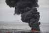 Gathered concentrated oil burns during a controlled oil fire in the Gulf of Mexico Poster Print - Item # VARPSTSTK103654M