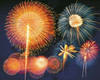 Ignited fireworks Poster Print by Panoramic Images (24 x 20) - Item # PPI136910
