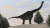 Large Brachiosaurus amongst pine trees Poster Print - Item # VARPSTKVA600256P