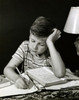 Close-up of a boy studying Poster Print - Item # VARSAL25513087A