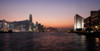 Skyline at waterfront during dusk, Avenue of Stars, Tsim Sha Tsui, Kowloon, Hong Kong, China Poster Print - Item # VARPPI167466