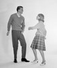 Side profile of a young couple dancing Poster Print - Item # VARSAL2557619