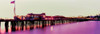 Pier illuminated at dusk, Stearns Wharf, Santa Barbara, California, USA Poster Print - Item # VARPPI164956