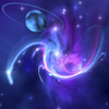 A beautiful nebula and a ringed planet Poster Print - Item # VARPSTCFR100152S