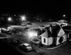 USA  Massachusetts  Worcester  Night view of gasoline station and double decker parking lot Poster Print - Item # VARSAL255424821