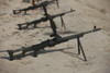 PK 7.62 mm general-purpose machine guns stand ready on a firing range in Kunduz, Afghanistan Poster Print - Item # VARPSTTMO100427M