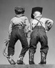 Rear view of two boys in cowboy costumes Poster Print - Item # VARSAL25516377