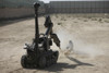 German Army explosive ordnance disposal team demonstrates the capabilities of the tEODor heavy-duty EOD robot at a U.S. manned camp in Northern Afghanistan Poster Print - Item # VARPSTTMO100387M