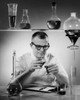 Scientist pouring chemicals in a laboratory Poster Print - Item # VARSAL2558636