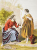 Jesus At The Well With The Woman Of Samaria. From The Holy Bible Published By William Collins, Sons, & Company In 1869. Chromolithograph By J.M. Kronheim & Co. PosterPrint - Item # VARDPI1872756