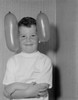 Portrait of boy with two balloons Poster Print - Item # VARSAL255416203