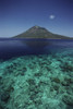 Indonesia, View Of Manado Tua Island From Bunaken Island, Coral Reef, Blue Ocean. PosterPrint - Item # VARDPI1993009