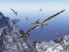 Pteranodon birds flying above coastal rocks on a beautiful day Poster Print - Item # VARPSTEDV600248P